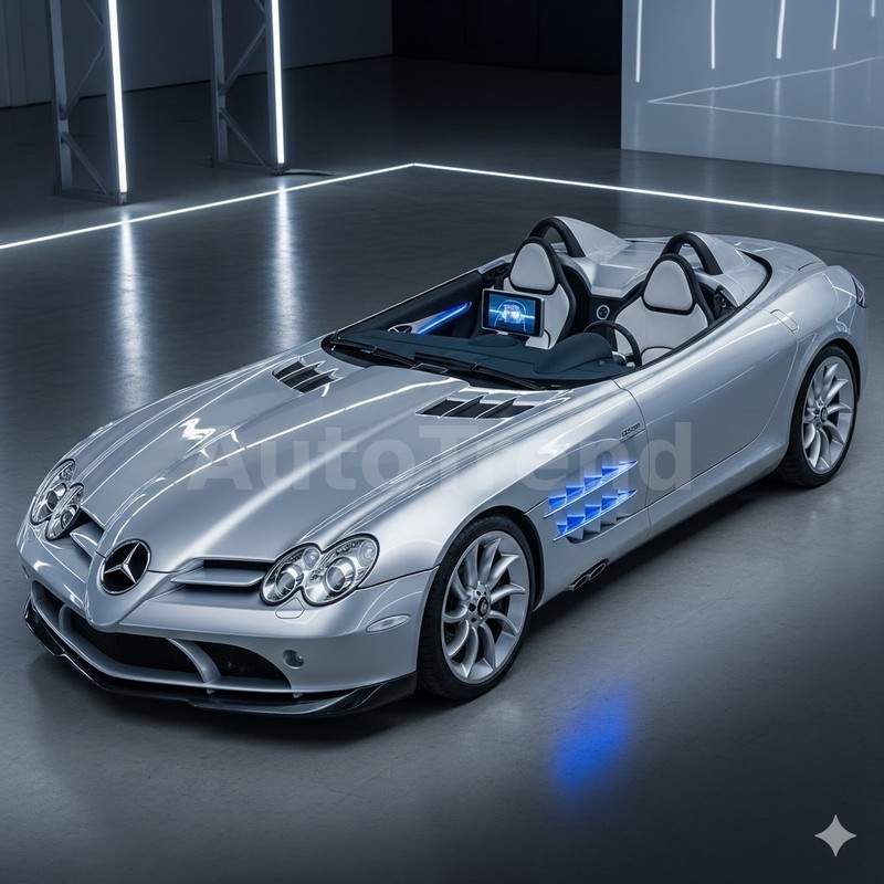 ⚡️ MERCEDES'TEN ŞOK HAMLE: 2027 SLR "Stirling Moss" EV Sızdırıldı! 1500 Beygirlik Elektrikli Gümüş Ok!
